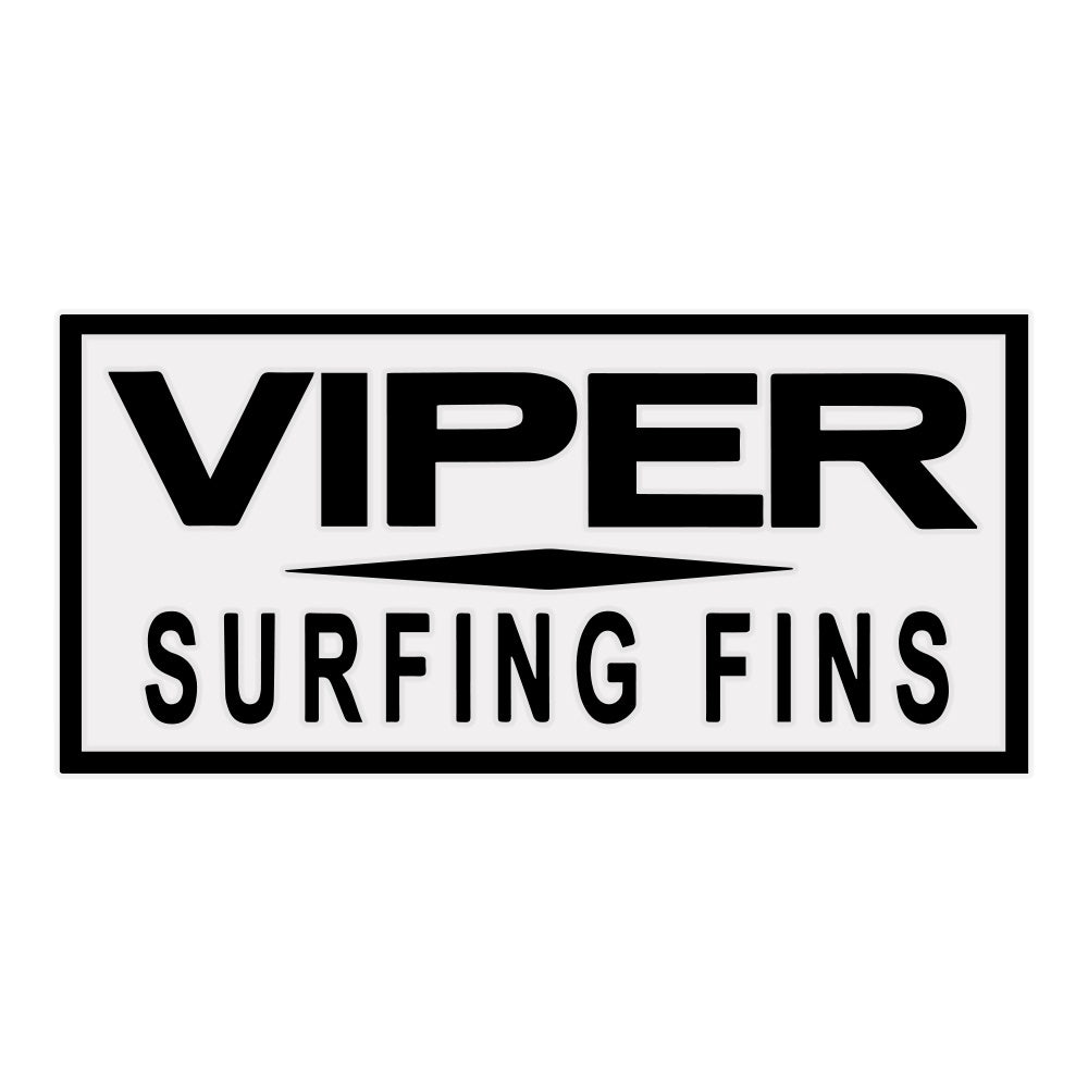 VIPER VINYL STICKER BLACK - D5 BODYBOARD SHOP