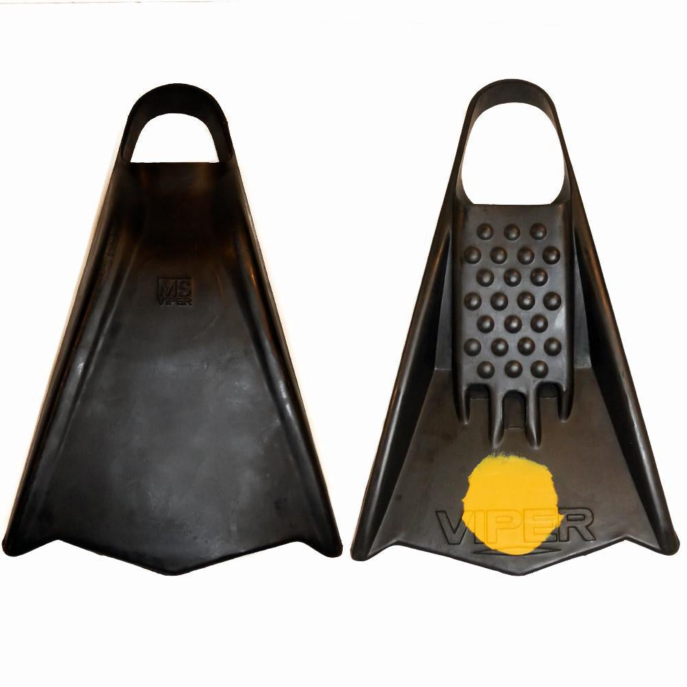 MS VIPER FINS - STIFF FLEX - BLACK YELLOW - D5 BODYBOARD SHOP